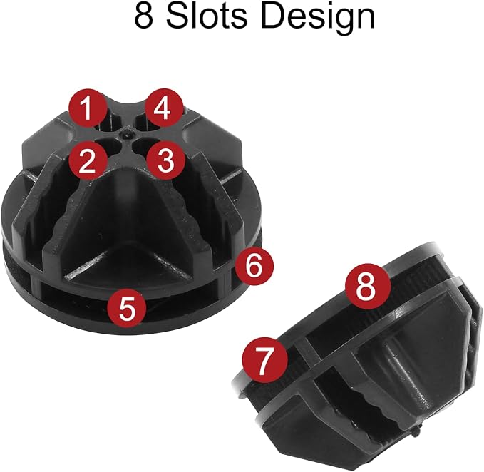 50 Pcs Wire Cube Connectors, Plastic Grid Cube Organizer Connector - Image 3