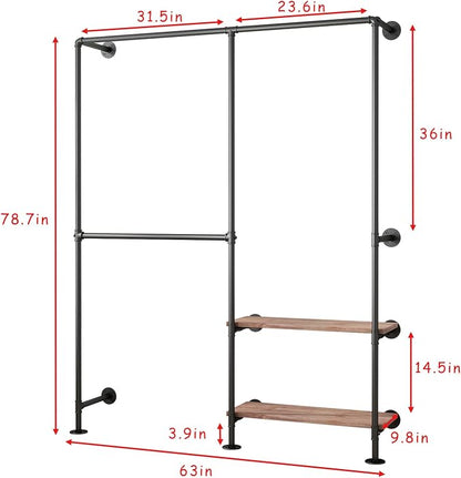 Industrial Pipe Clothes Racks - Image 4