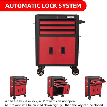 Rolling Tool Chest with Locking Wheels - Image 7