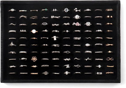 Large Jewelry Organizer for Drawer Insert Velvet Stackable Jewelry Trays for by Unknown