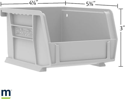 Akro-Mils 30210 AkroBins Plastic Storage Bins, Space-Saving Stackable Bins - Image 4