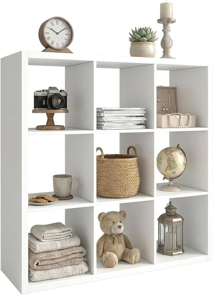 WannabeMyself【2026 Wooden Thick Frame】 9 Cube Storage Organizer by WannabeMyself