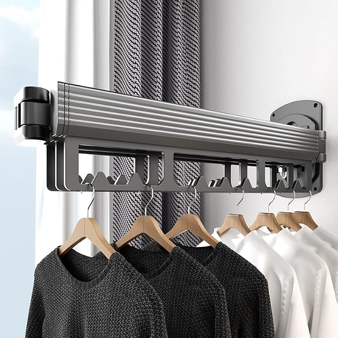 Mounted Wall Drying Rack, Laundry Hanger Dryer Rack, Laundry Hanger Rack - Image 8