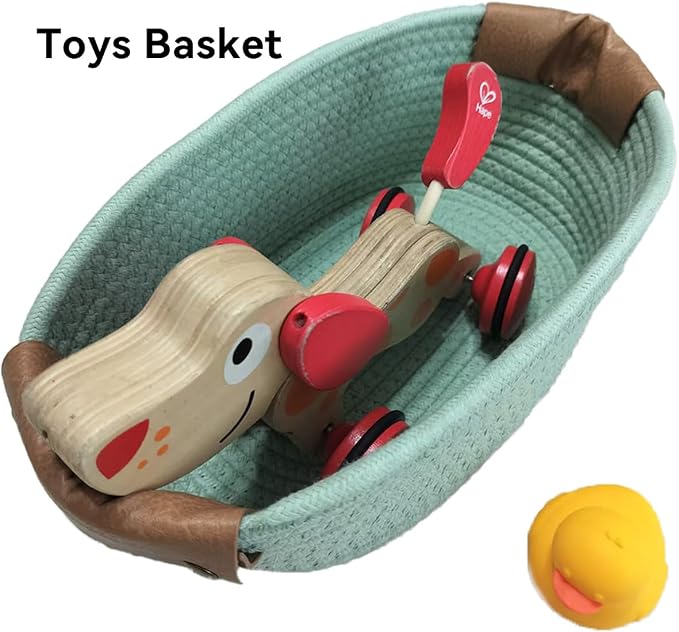 Medium Cotton Woven Basket - Image 5