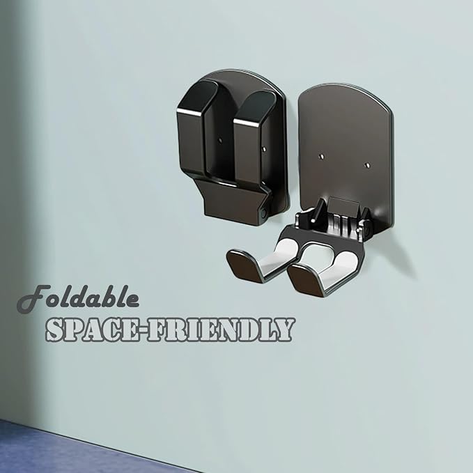 2 Packs Wall Holder Hook for Video Game Controllers, No Drill Black | Night - Image 5