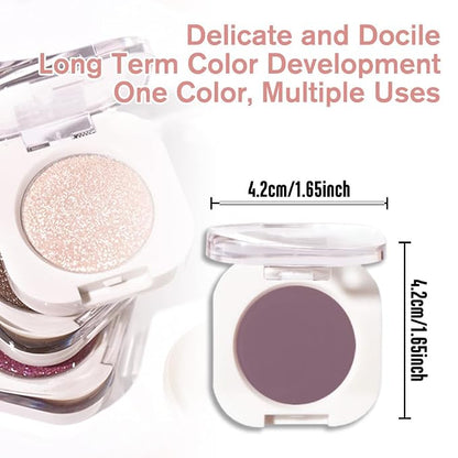 Dark Plum Taupe Single Matte Eyeshadow Makeup, Neutral Powde Eye Shadow - Image 5
