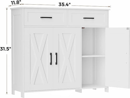 Homhedy Sideboard Buffet Cabinet, Coffee Bar Storage Cabinet - Image 2