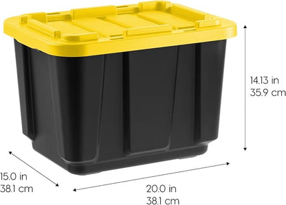 IRIS USA 12 Gallon Heavy Duty Truck Bed Toolbox Storage Tote Bins - Image 2