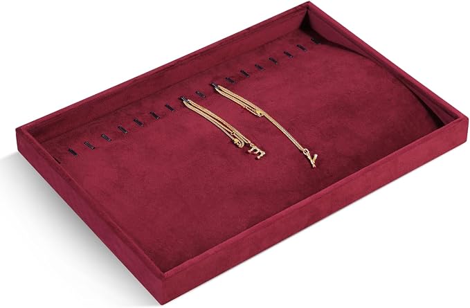Velvet Jewelry Display Tray For Bracelet Pendant Necklace, Drawer Insert - Image 3