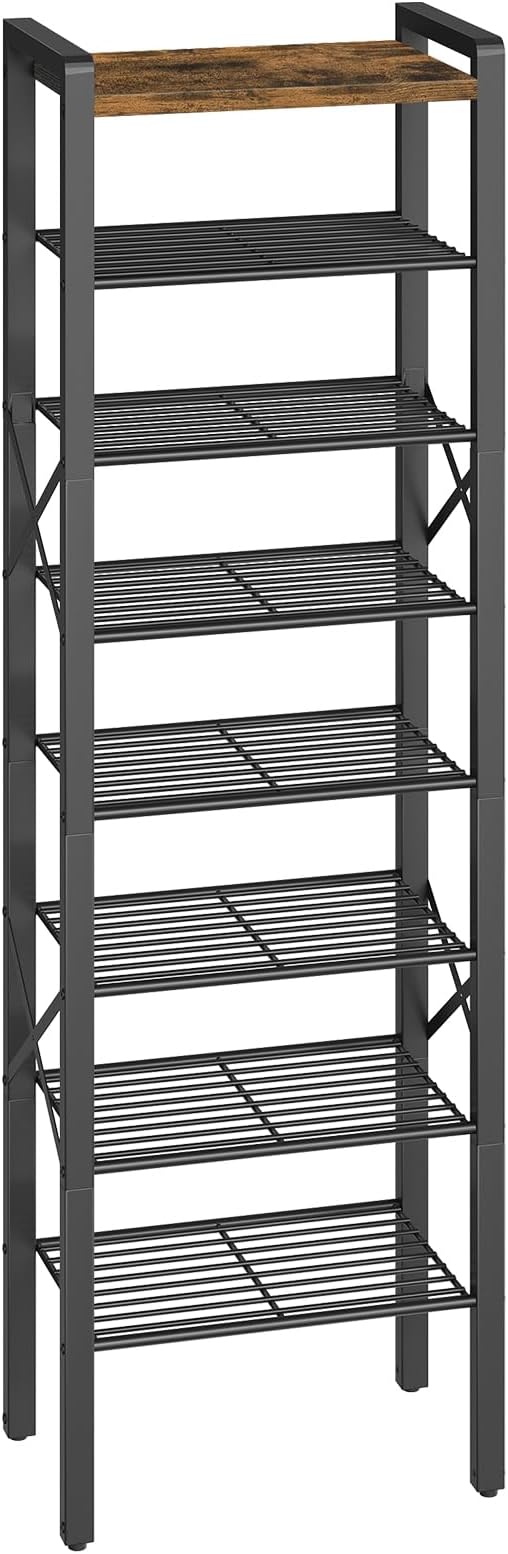YATINEY 8-Tier Narrow Shoe Rack, Tall Shoe Rack by Yatiney