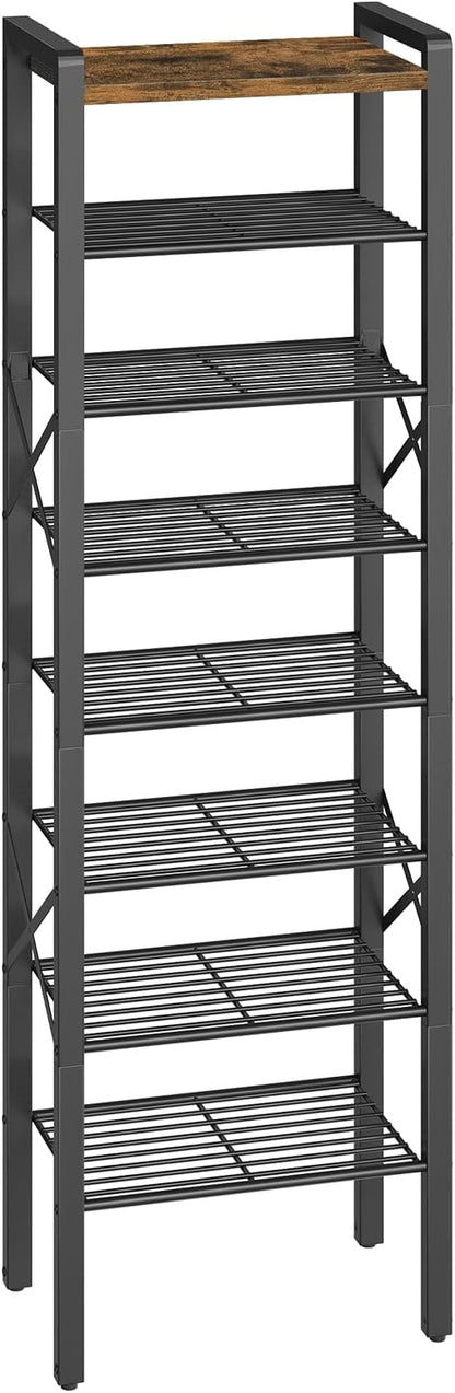 YATINEY 8-Tier Narrow Shoe Rack, Tall Shoe Rack by Yatiney