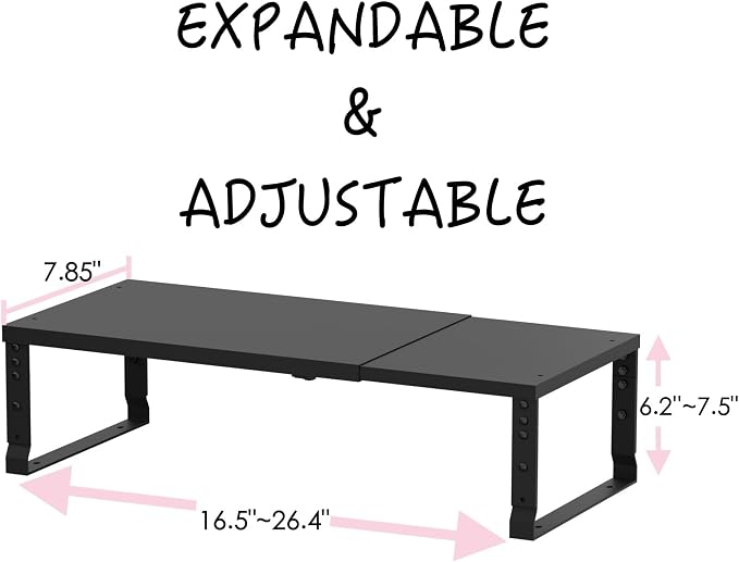 Adjustable Metal Shelving Unit, Stackable & Expendable Storage Rack - Image 3