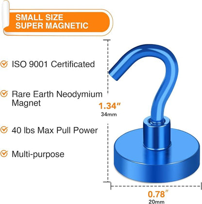 MIKEDE Magnetic Hooks Heavy Duty, 10 Lbs Magnet - Image 2
