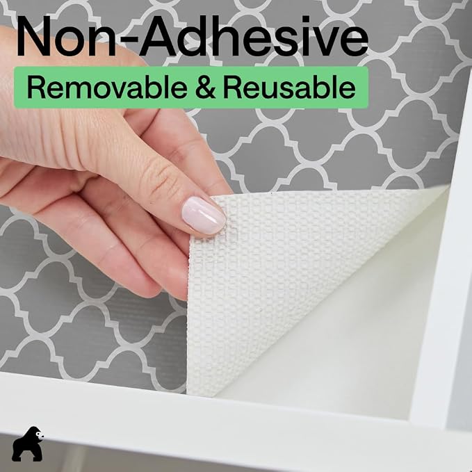 GORILLA GRIP DripGuard Shelf Liner, Non-Adhesive Drawer and Kitchen Cabinet - Image 7