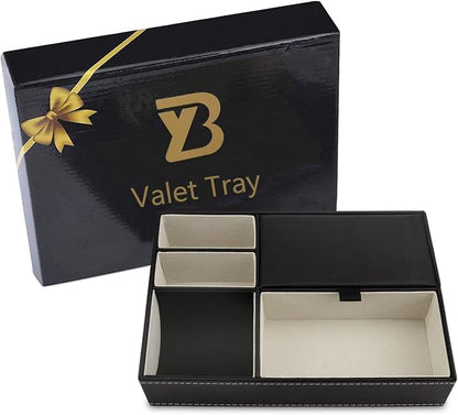 Baoyun Mens Valet Tray Organizer, Mens Jewelry Box, Nightstand Organizer - Image 7