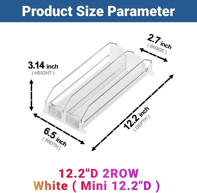 Drink Organizer for Mini Fridge, 12oz - Image 2