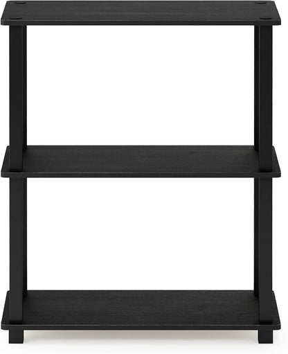 Furinno TURN-S-TUBE Storage Shelves, 3-Tier Book Shelf, Corner Shelf, Toolless - Image 5