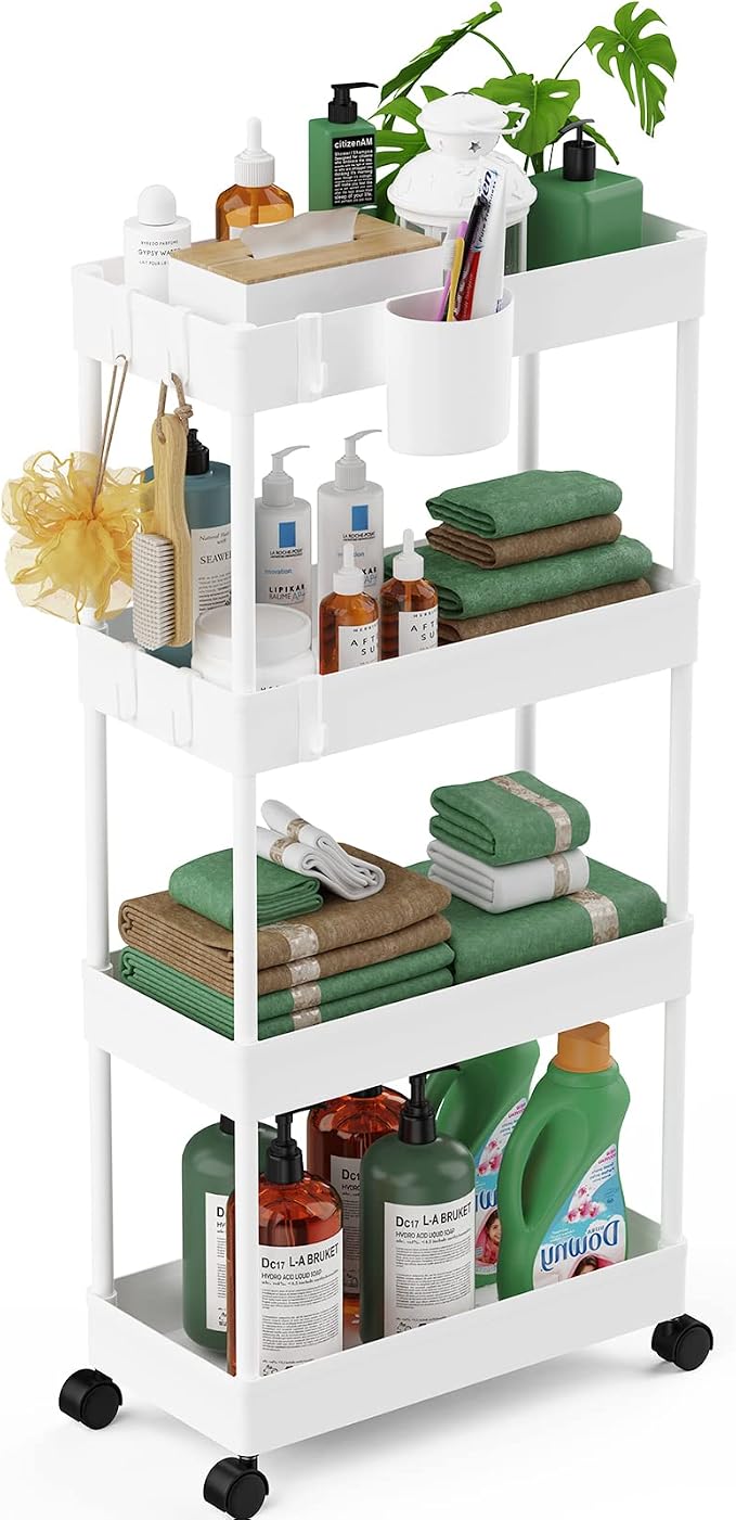 LEHOM Slim Rolling Storage Cart by LEHOM