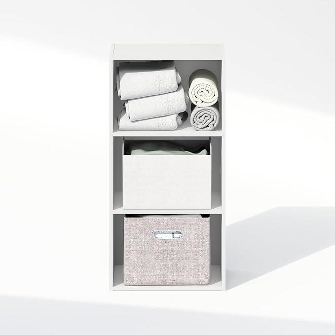 Furinno Reed Closet Organizers and Storage, 3-Tier Closet Organizer, Open Shelf - Image 6