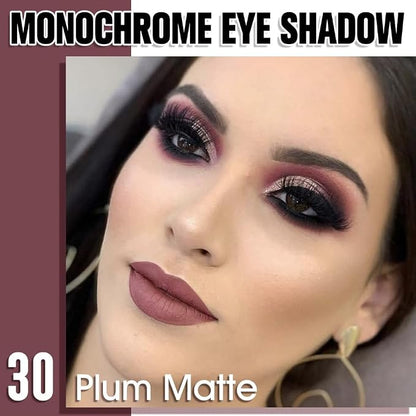 Dark Plum Taupe Single Matte Eyeshadow Makeup, Neutral Powde Eye Shadow - Image 2