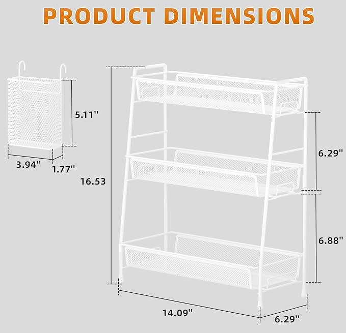 VITVITI 3-Tier Bathroom Organizer Countertop, Metal Wire Mesh Bathroom Counter - Image 6