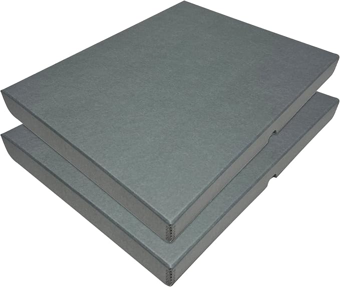 Lineco Clamshell Archival Storage Box, 16.5x20.5x1.75 Inch, Organize and Store by Lineco
