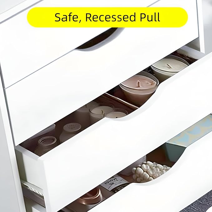TUSY 7 Drawer Storage Organizer on Wheels, Mobile File Cabinet - Image 8