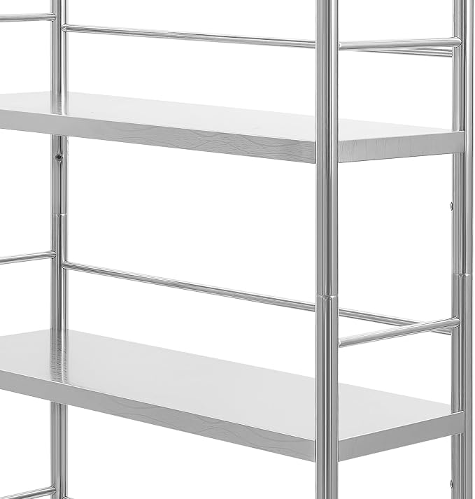 5-Tier Stainless Steel Shelf, Heavy Duty Storage Rack - Image 7