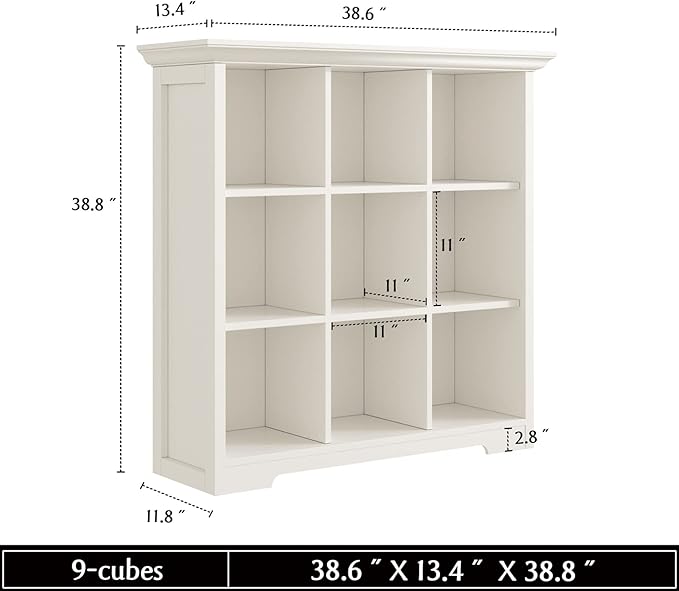 Wooden Cube Shelf Bookcase - Image 3