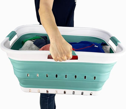 SAMMART 42L Collapsible Plastic Laundry Basket - Image 8