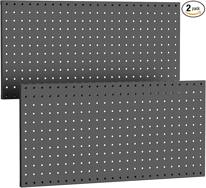 WALMANN Metal Pegboard Panels for Wall Garage Tools Storage Pegboard for Garage by WALMANN
