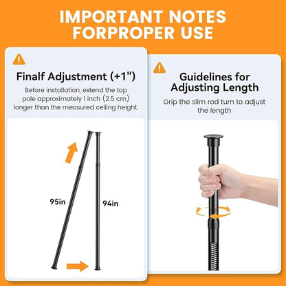 Tension Pole Shower Caddy Corner: Adjustable 4-Tier Bathroom Organizer Shelves - Image 4
