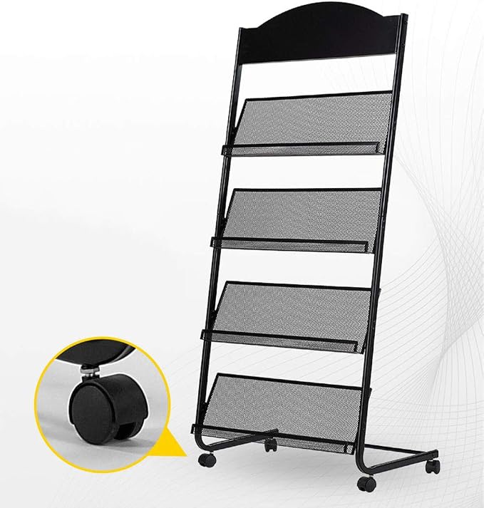 Iron Simple Floor-Standing Magazine Display Rack - Image 5