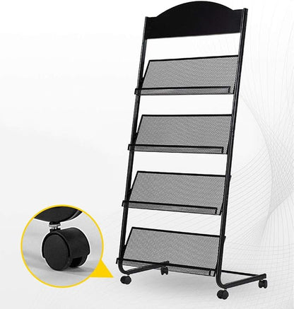 Iron Simple Floor-Standing Magazine Display Rack - Image 5