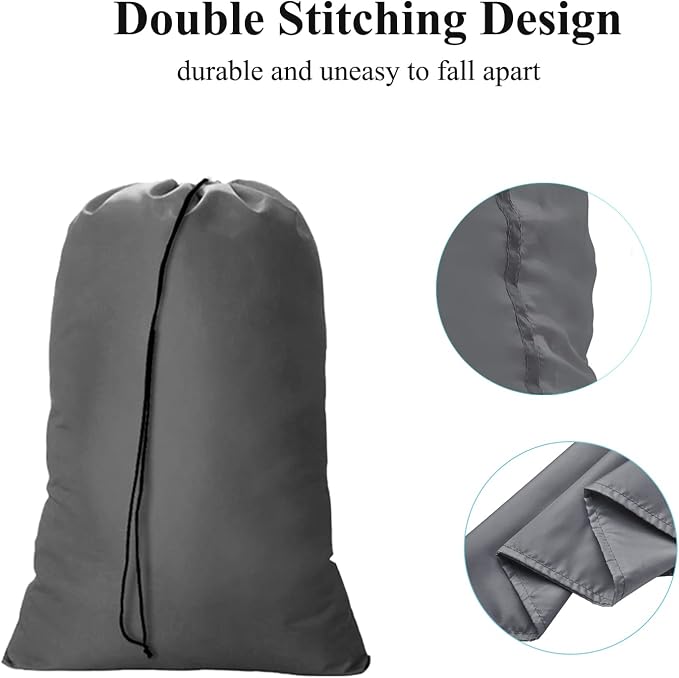 OTraki 2 Pack Laundry Bag Extra Large 28x45 Inch Drawstrings Laundry Hamper - Image 4