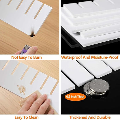 10Pcs Drawer Dividers, 14.18" x 3.55", DIY Organizer Separator, Large - Image 6