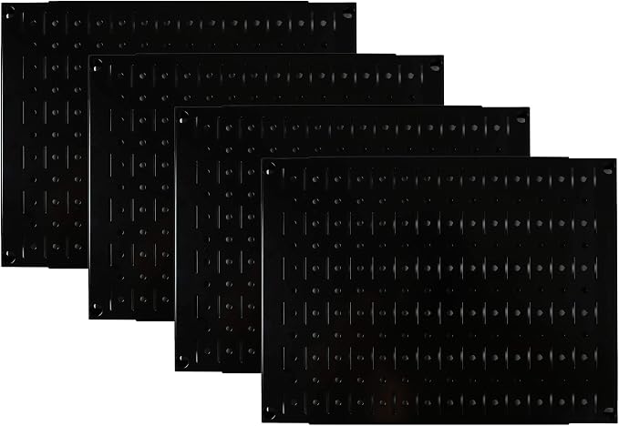 Wall Control Pegboard Wall Organizer Tiles Modular Black Metal Pegboard Tiling by Wall+Control