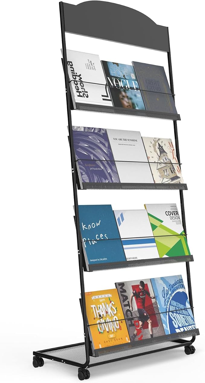 Floor-Standing Magazine Rack 4-Layer by TONGMO