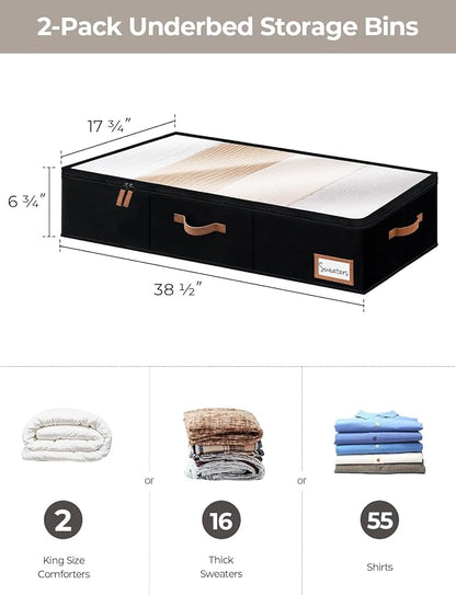 StorageWorks Extra Large Under Bed Storage Containers - Image 2