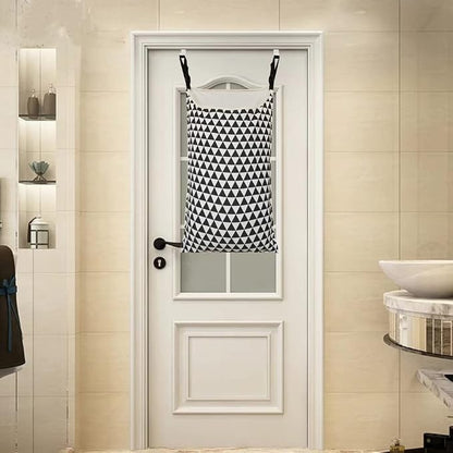 Adjustable Space Saving over Door Hanging Laundry Hamper Bag - Image 5