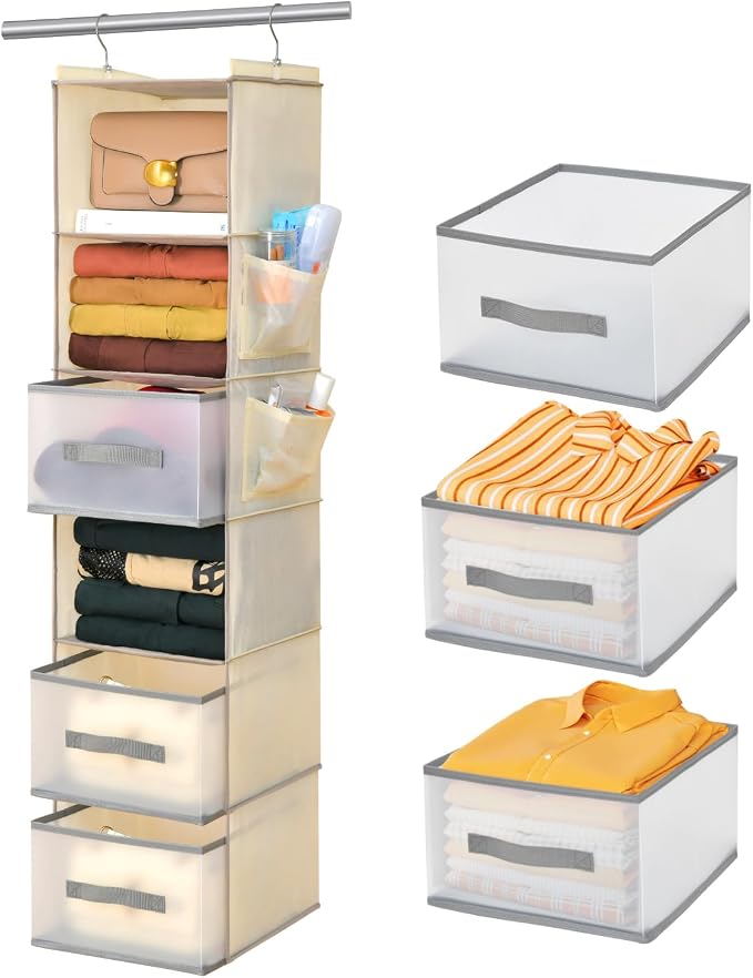 6-Tier Hanging Closet Organizer by BIEBOS