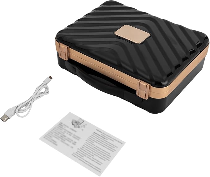 Portable Makeup Box, 11.42 * 3.54 * 8.66 In Travel Makeup Train Cases Cosmetic - Image 3