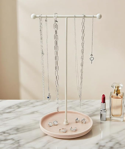 VROOMIUM Necklace Holder Stand - 6in Ceramic Base X 1ft Height - Image 6
