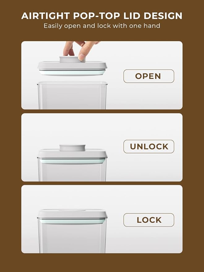 Pop Storage Set – 4 Pack Airtight Food-Grade Containers - Image 2