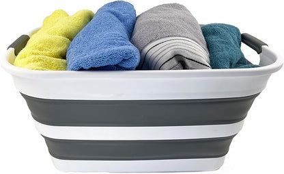 SAMMART Collapsible Plastic Laundry Basket - Image 6