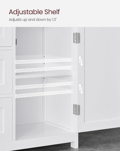 VASAGLE Floor Storage Cabinet, Freestanding Storage Unit - Image 5