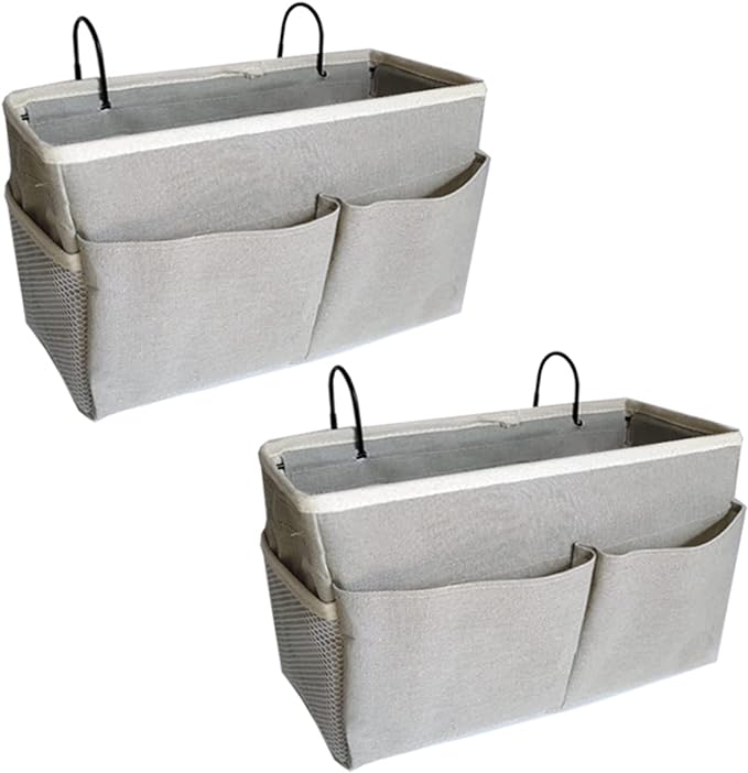 2-Pack Bedside Caddy, Bedside Hanging Storage Organizer by Someteth