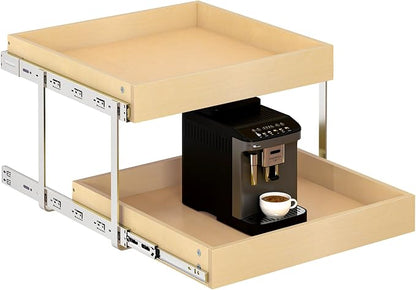 WelFurGeer 2-Tier Pull Out Cabinet Organizer by WelFurGeer