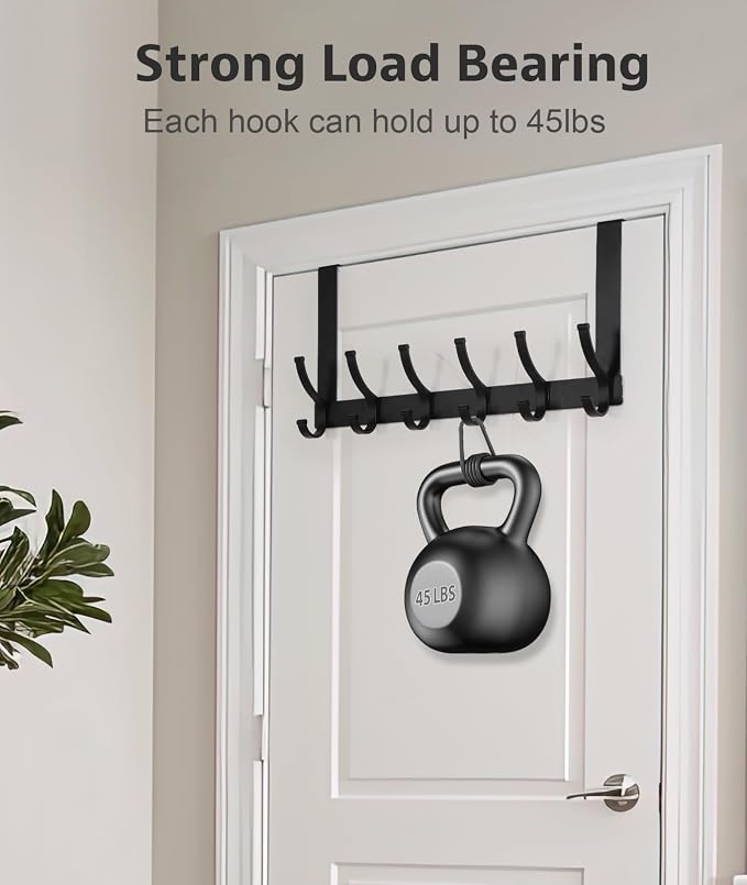 Optish Over The Door Hooks, Door Hanger Hooks - Image 5
