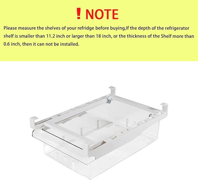 YekouMax Fridge Drawer Organizer, Refrigerator Organizer Bins, Pull Out - Image 4